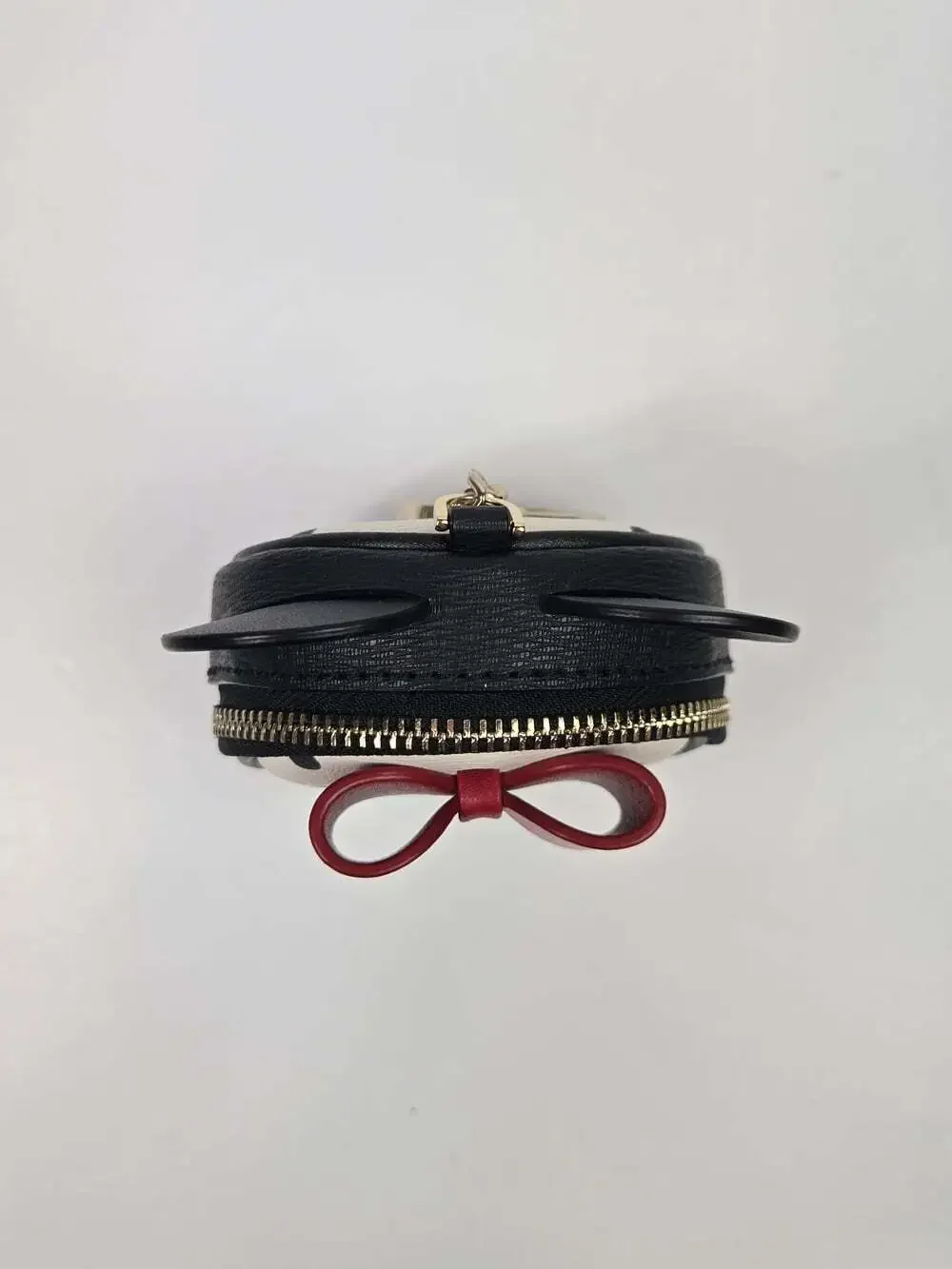 Kate Spade x Disney Minnie Mouse Coin Purse Keychain Bag Charm Black Red